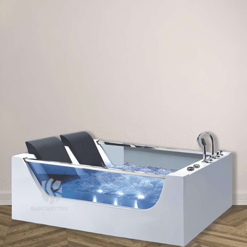 Whirlpool Massage Acrylic Glass Bathtub Whirlpool Massage Bathtub