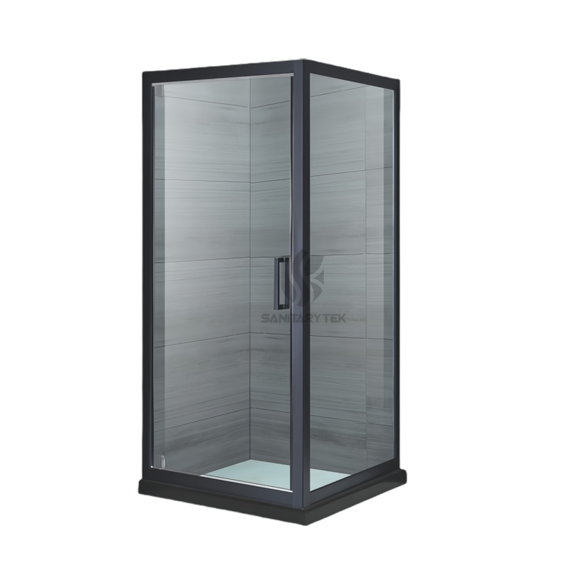 Black Pivot Shower Enclosure Black Pivot Shower Enclosure