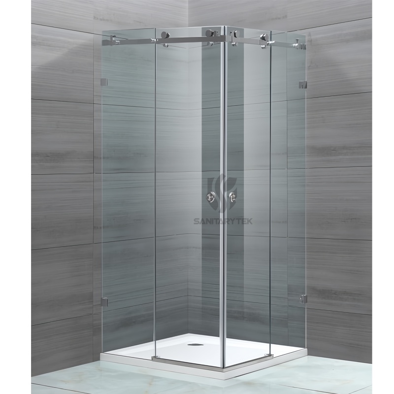 Frameless Corner Entry Shower Enclosure Frameless Corner Entry Shower Enclosure