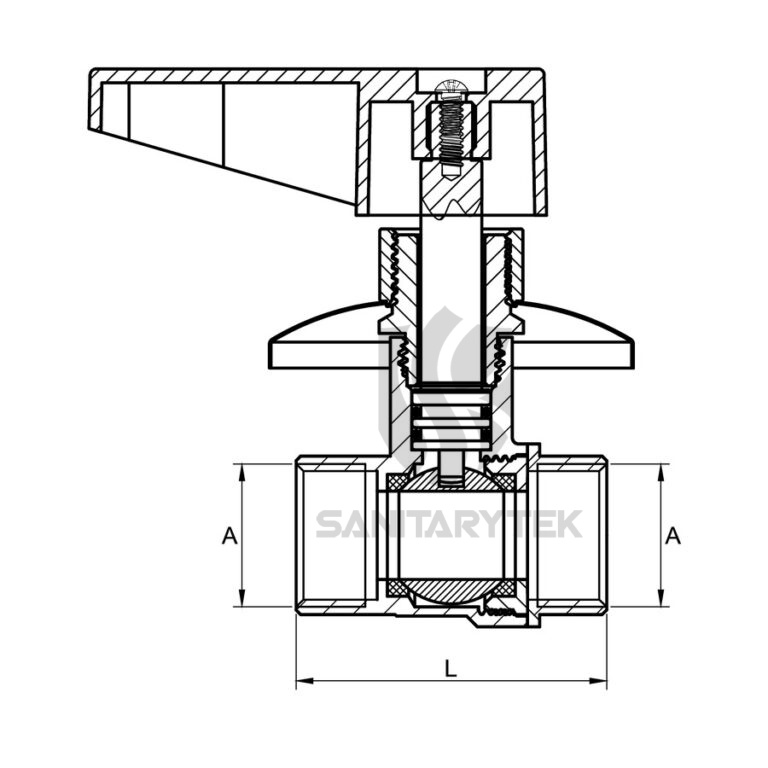 Built-in ball valve Built-in ball valve