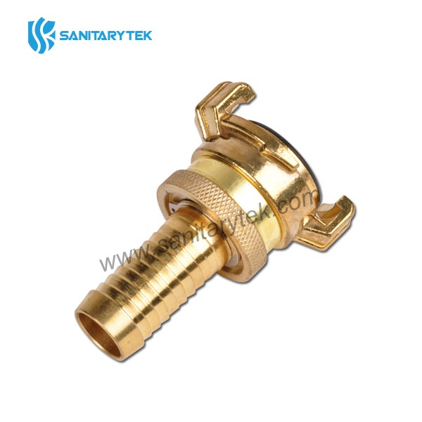 Brass quick bayonet coupling with hose tail - high pressure Brass quick bayonet coupling with hose tail - high pressure
