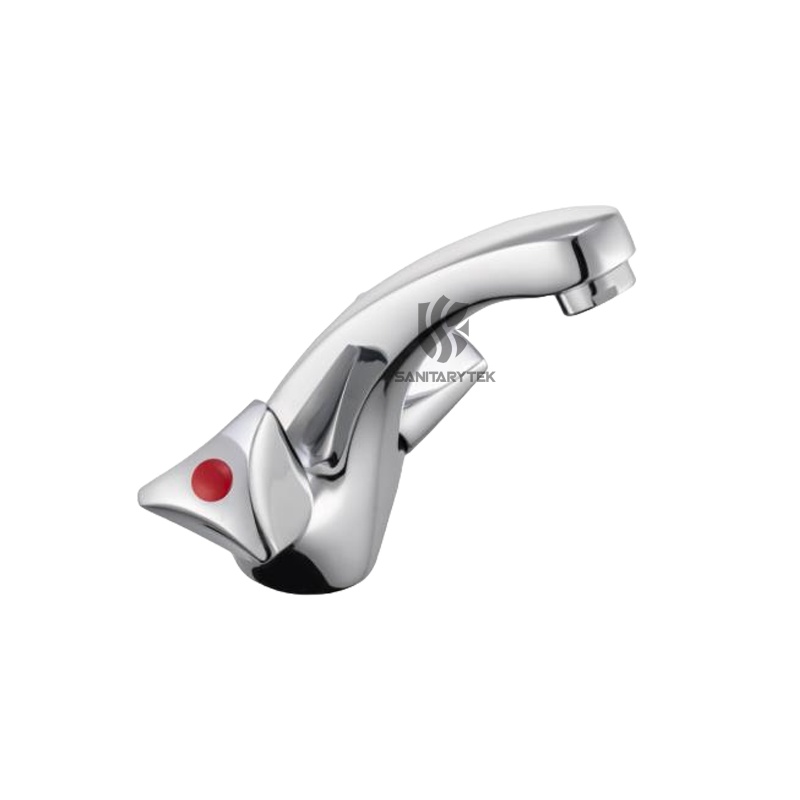 One hole washbasin mixer without pop-up waste One hole washbasin mixer without pop-up waste