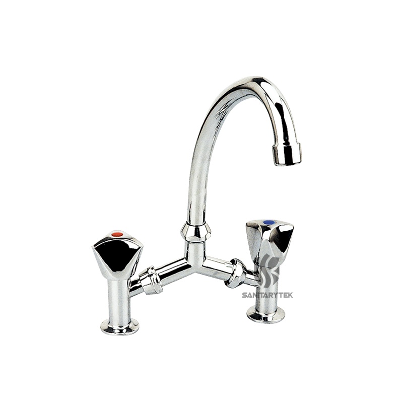 Single-hole bidet mixer with two handle Single-hole bidet mixer with two handle