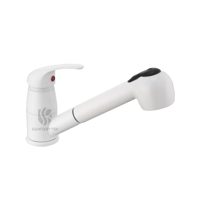 Single lever kitchen mixer with extractable hand shower Single lever kitchen mixer with extractable hand shower