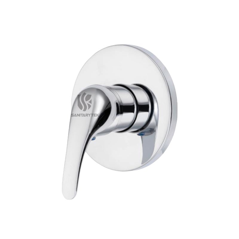 built-in shower mixer in chromed brass built-in shower mixer in chromed brass