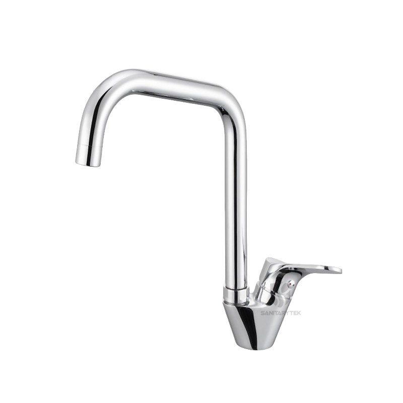 Single lever kitchen sink mixer with high swivel spout Single lever kitchen sink mixer with high swivel spout