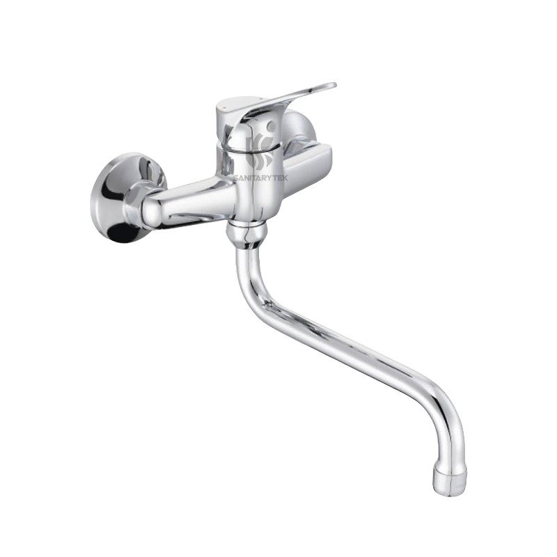 Wall mounted sink mixer with swivel spout Wall mounted sink mixer with swivel spout