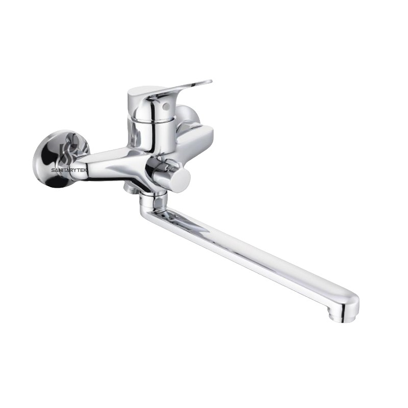Wall mounted bath shower mixer with swivel spout Wall mounted bath shower mixer with swivel spout