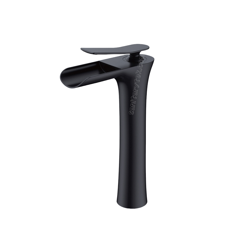 Matte Black High Single Handle Vanity Basin Faucet Matte Black High Single Handle Vanity Basin Faucet