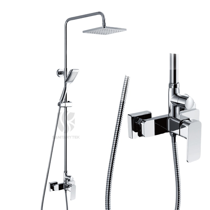 Shower lever mixers with head and hand Shower lever mixers with head and hand