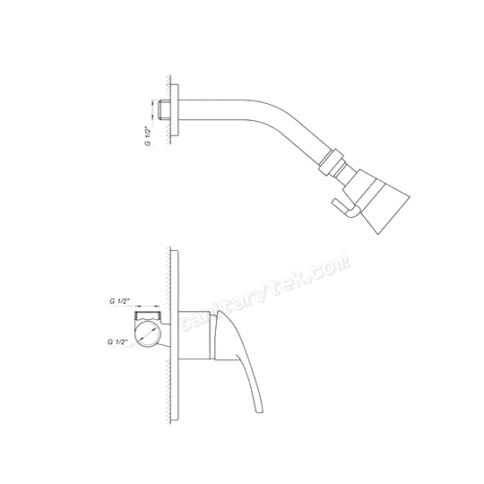 Concealed Shower Mixer Set Concealed Shower Mixer Set