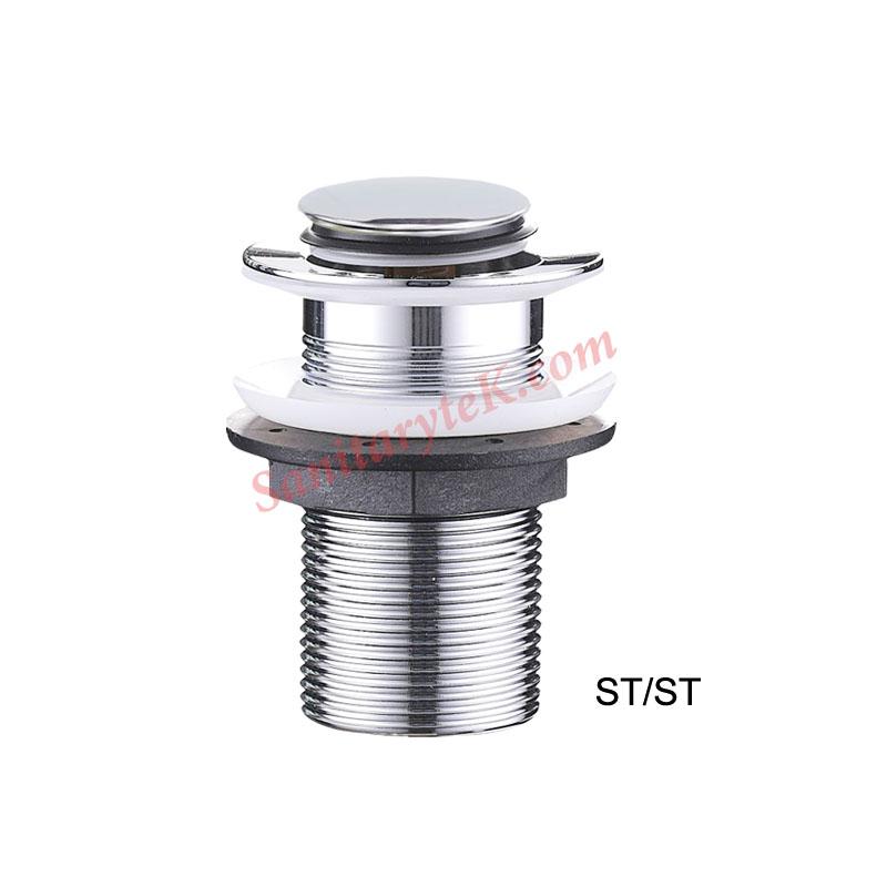 Inox Stainless Steel Slotted Click Clack Basin Waste Inox Stainless Steel Slotted Click Clack Basin Waste