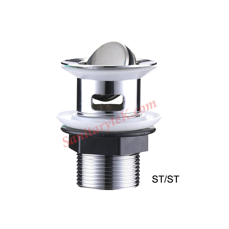 Rotative Stainless Steel Basin Waste Slotted Rotative Stainless Steel Basin Waste Slotted