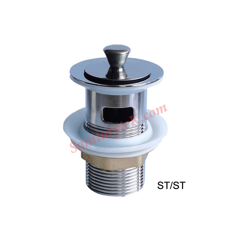 Captive Slotted Basin Waste with Poly Plug Captive Slotted Basin Waste with Poly Plug