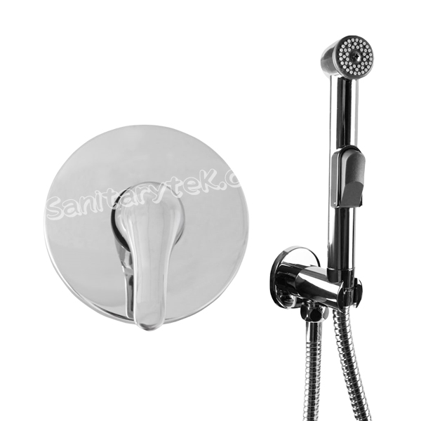 Concealed faucet with bidet shower kit Concealed faucet with bidet shower kit