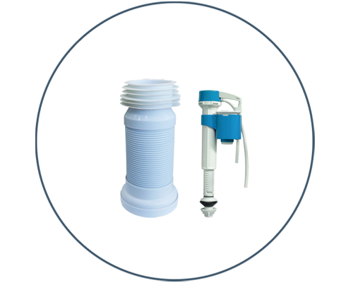 Pan Connectors and Toilet Valves