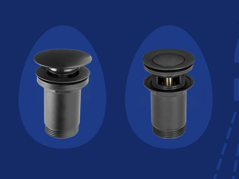 Drain Valve: Basin Waste, Black