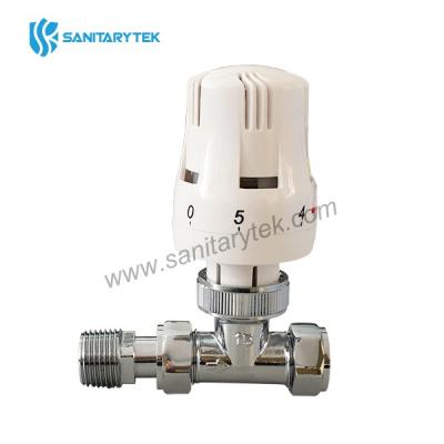 15mm Straight thermostatic radiator valve ( TRV)