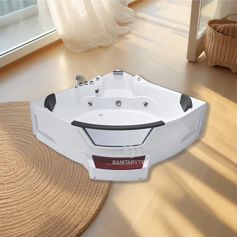 2 Person corner whirlpool jacuzzi tub