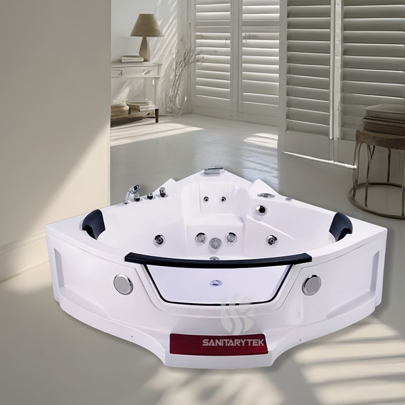 2 Person corner whirlpool jacuzzi tub