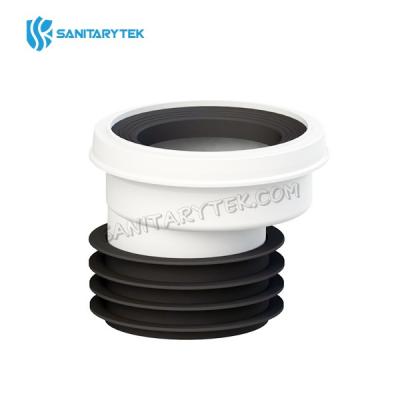 20 mm offset WC connector with synthetic rubber with 110 mm outlet