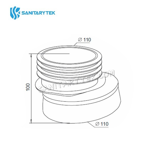 20mm Offset WC connector - Image 2