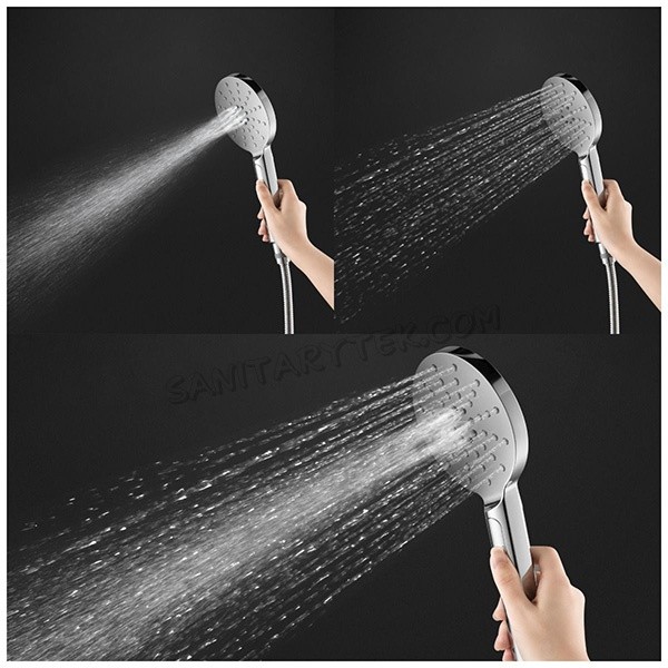 3 Function hand shower chrome (round) - Image 4