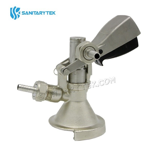 A Type keg coupler for beerbrewing