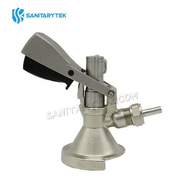 A Type keg coupler for beerbrewing