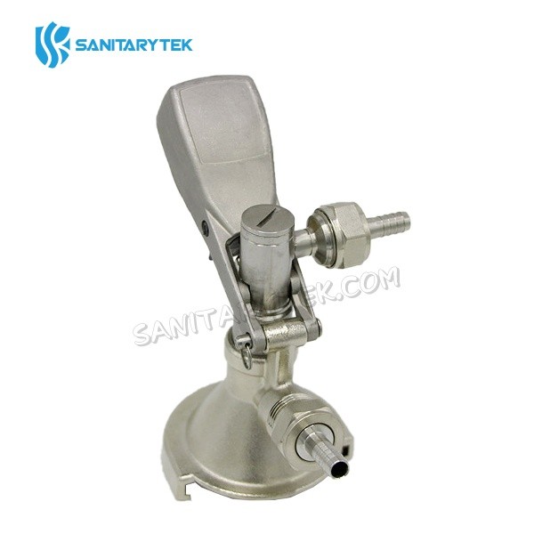 A Type keg coupler for beerbrewing