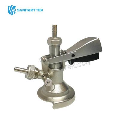 A type keg coupler with pressure relief valve