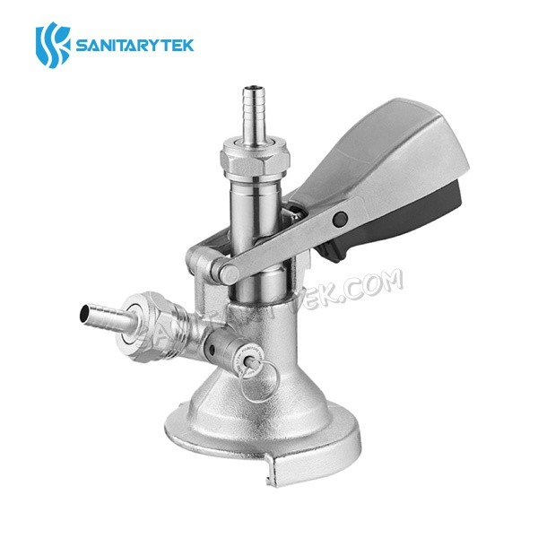 A type keg coupler with pressure relief valve