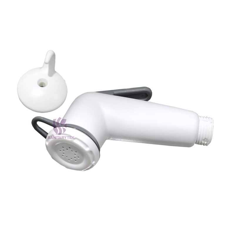 ABS white/grey shattaf head with hook