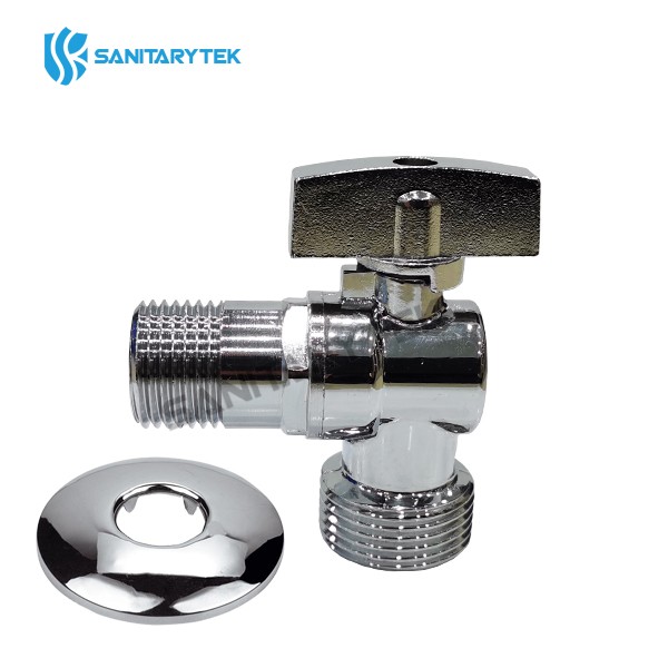 Angle ball valve for washing machine, with or without check valve