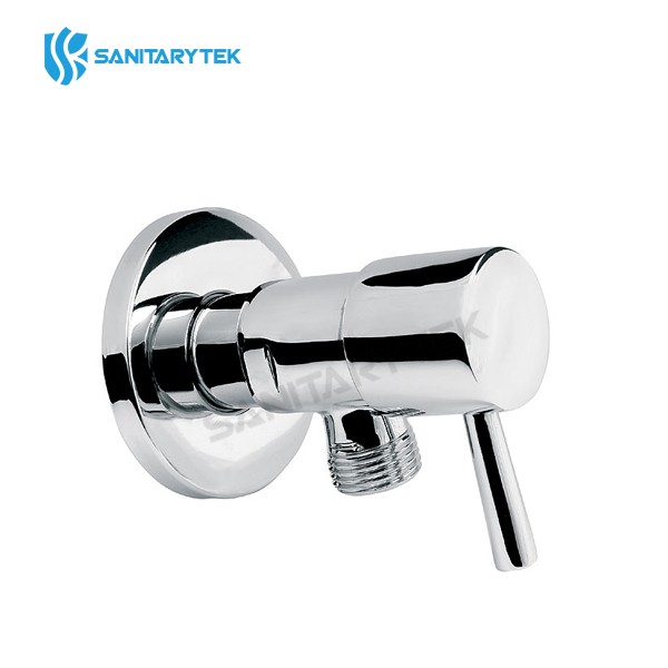 Angle valve with flange