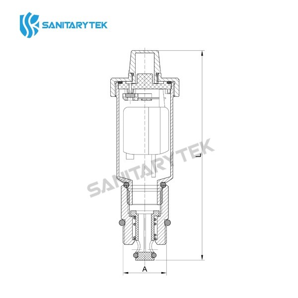 Automatic air vent with check valve