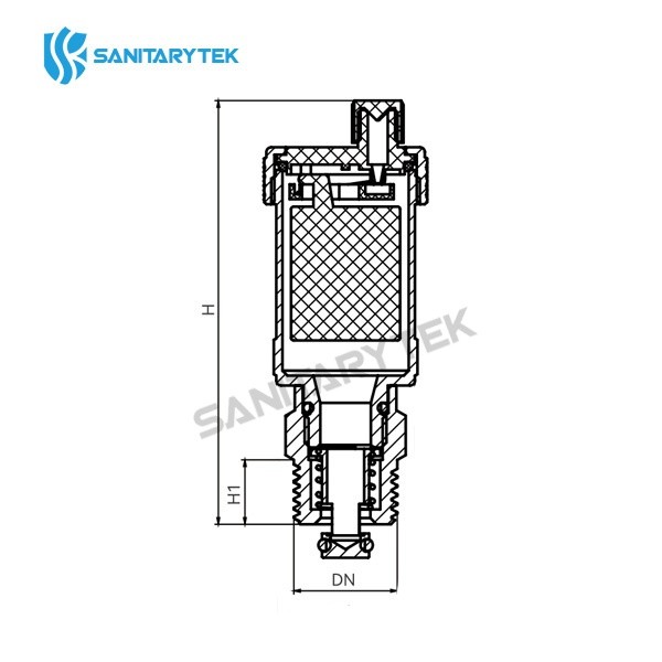 Automatic air vent with stop valve