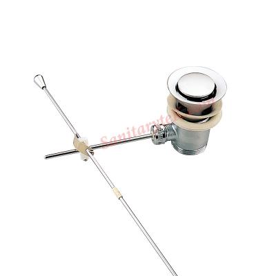 Brass pop up waste for wash-basin, chrome