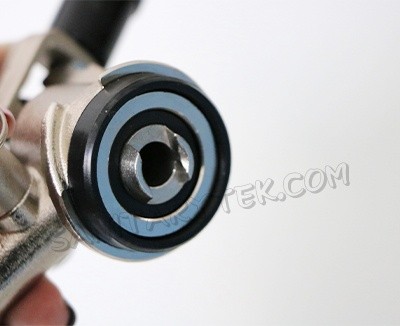 Beer keg coupler D type with safety pressure relief valve - Image 3