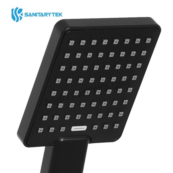 Black adjustable bathroom ABS hand shower set