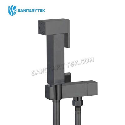 Black brass toilet bidet sprayer kit