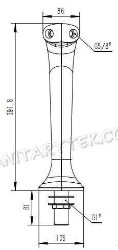 Black two way cabra beer tower