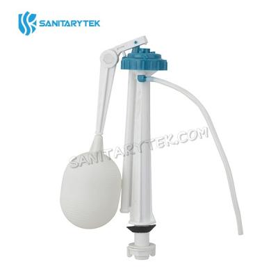 Bottom inlet fill valve, with plastic float ball