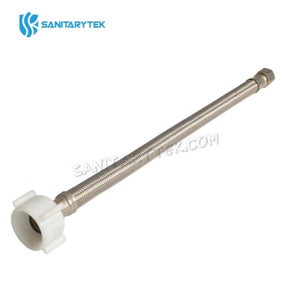 Braided stainless steel toilet flexible water connector