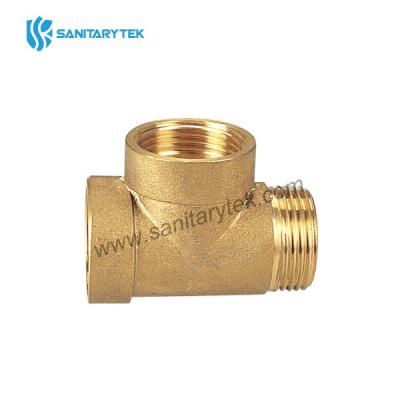 Brass 3 way tee connector
