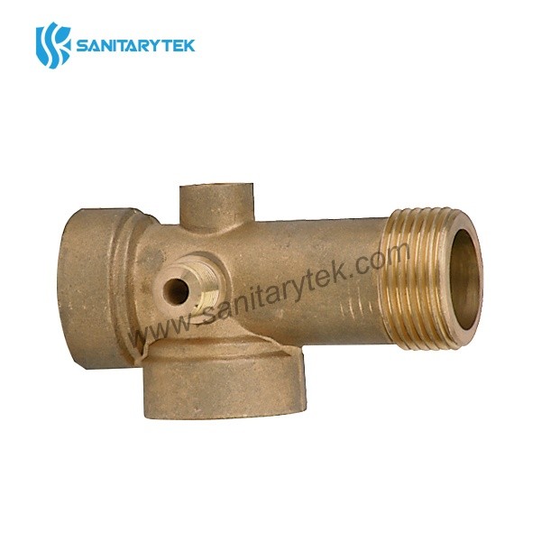 Brass 5-way pump connector tee