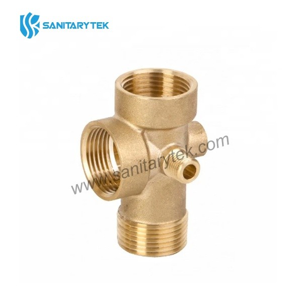 Brass 5 ways tee