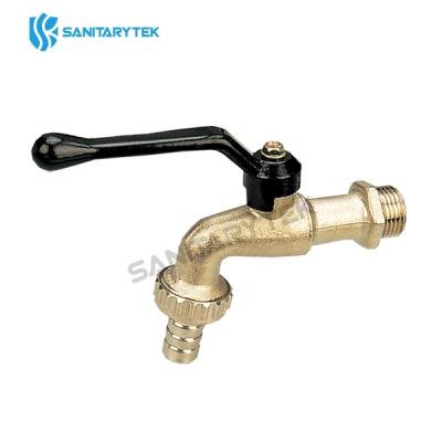 Brass Ball Bibcock with hose union and aluminium lever handle