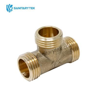 Brass Tee male-male-male