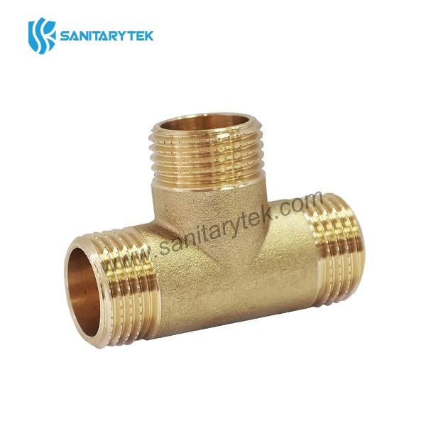 Brass Tee male-male-male